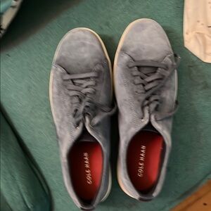 Cole Haan Blue Sneakers Suede Low-Top